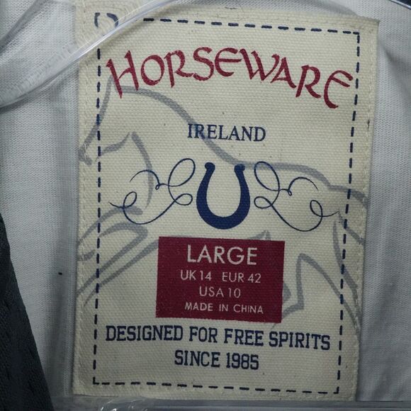 Horseware Ireland‎ Jacket Womens Large Blue Zip Stretchy Equestrian Riding - Picture 8 of 12